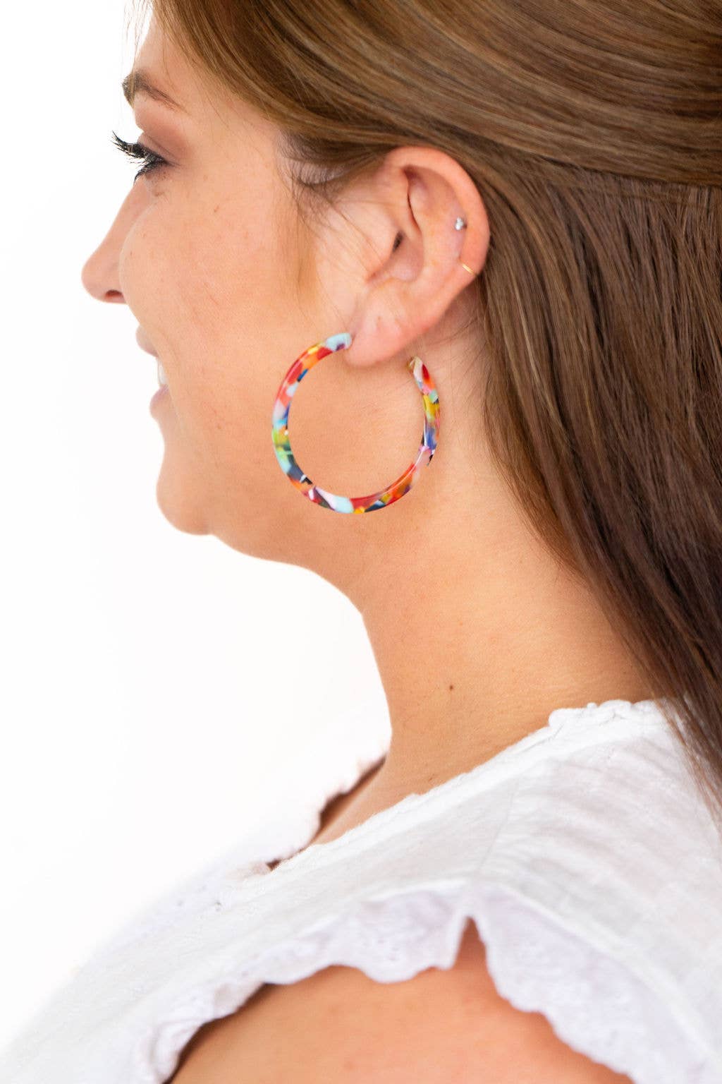Cameron Hoops - Fiesta // Earrings, Gifts, Jewelry