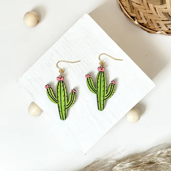 Cactus Dangle Earrings