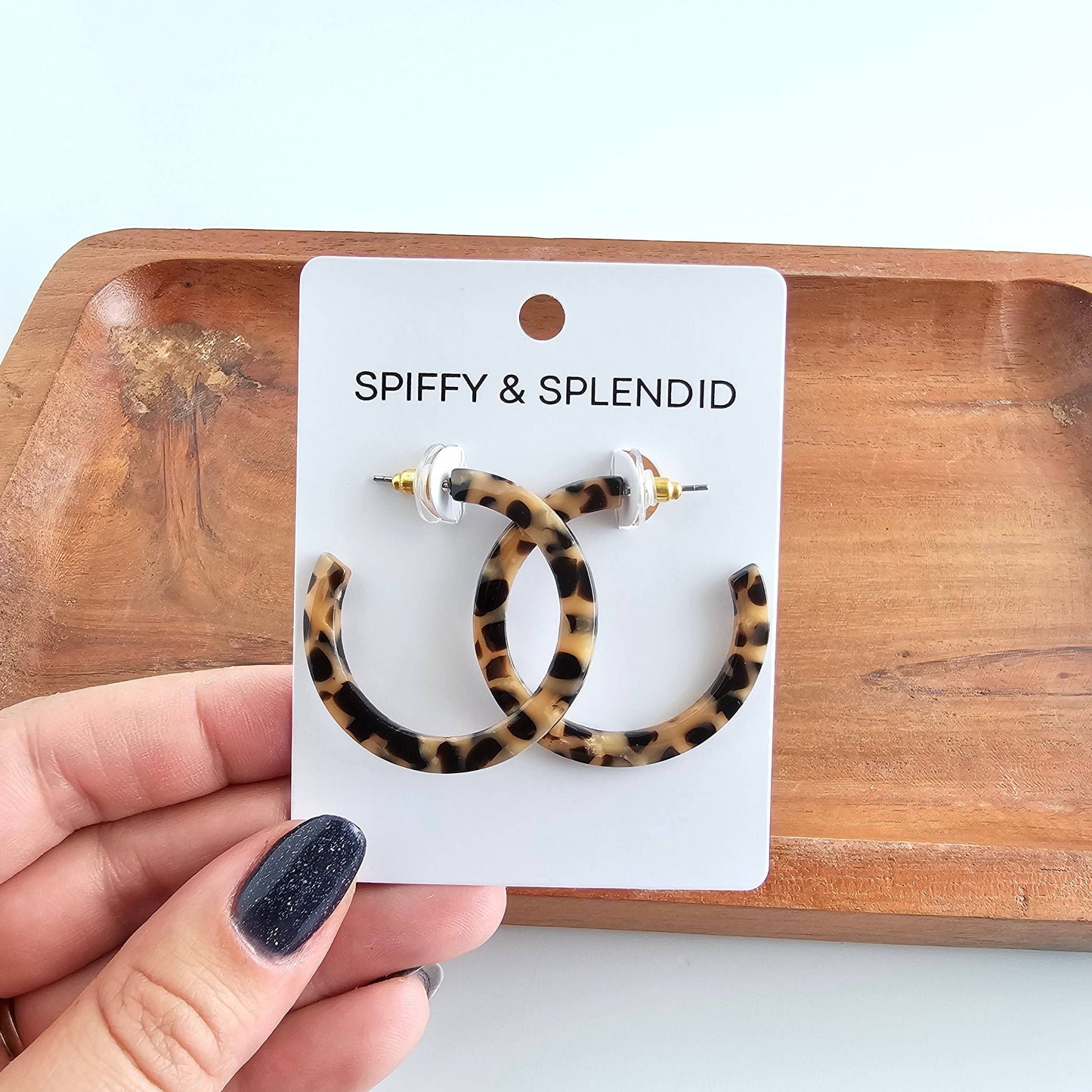Camy Hoops - Cheetah // Gift, Earrings, Jewelry