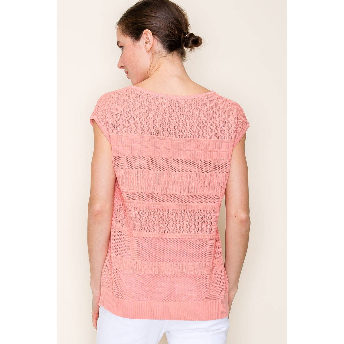 POINTELLE PULLOVER SWEATER