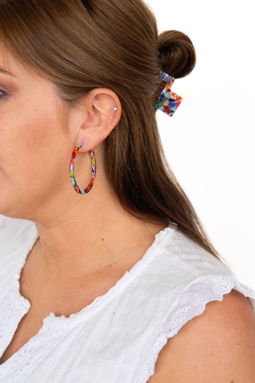 Cameron Hoops - Fiesta // Earrings, Gifts, Jewelry