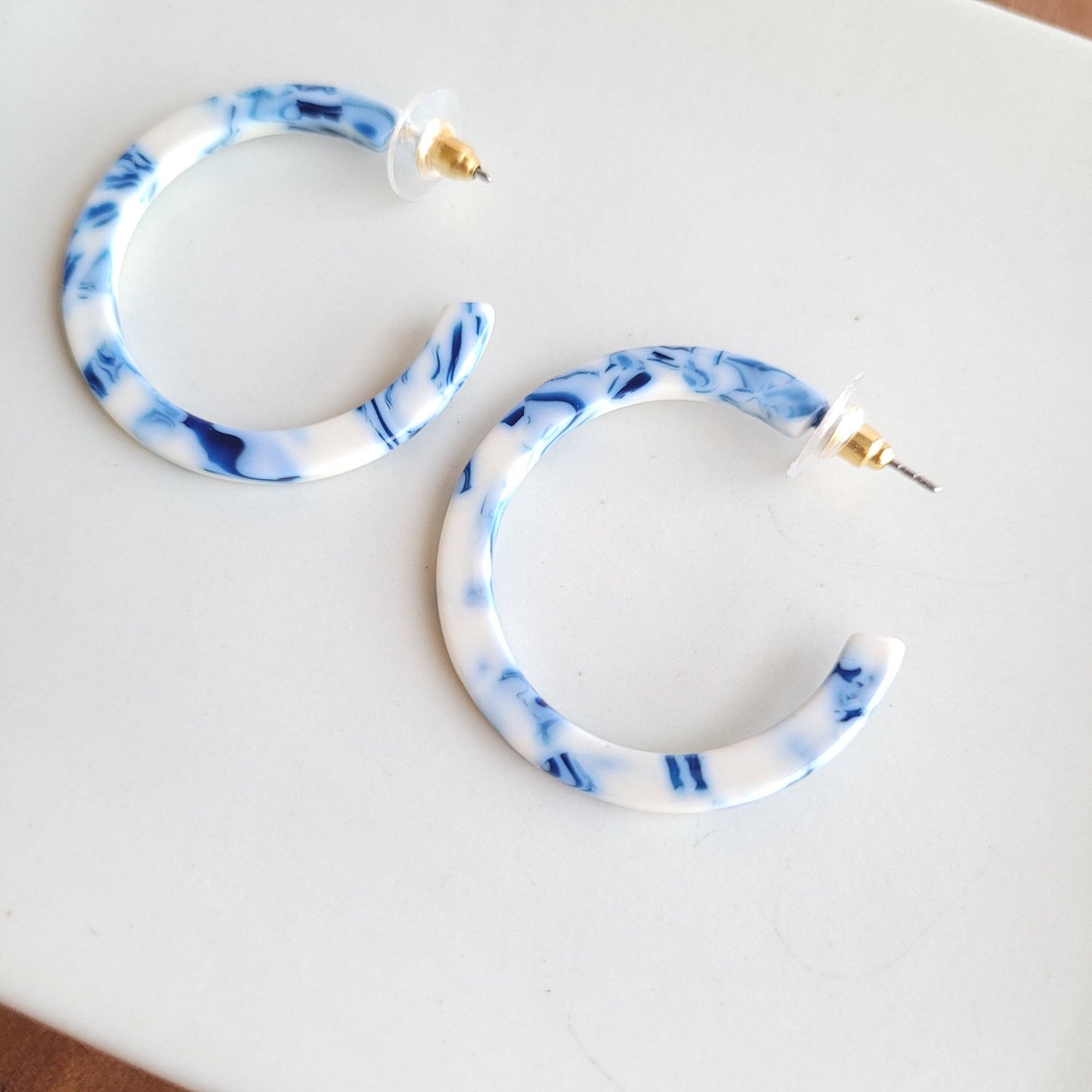 Camy Hoops - Greek Goddess Blue // Earrings, Gifts