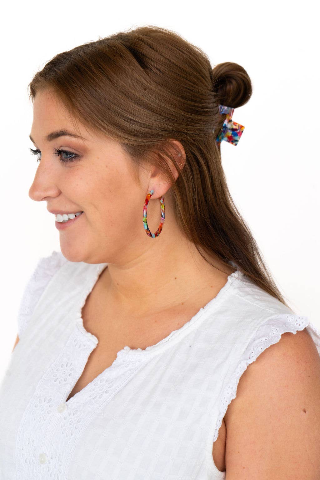 Cameron Hoops - Fiesta // Earrings, Gifts, Jewelry