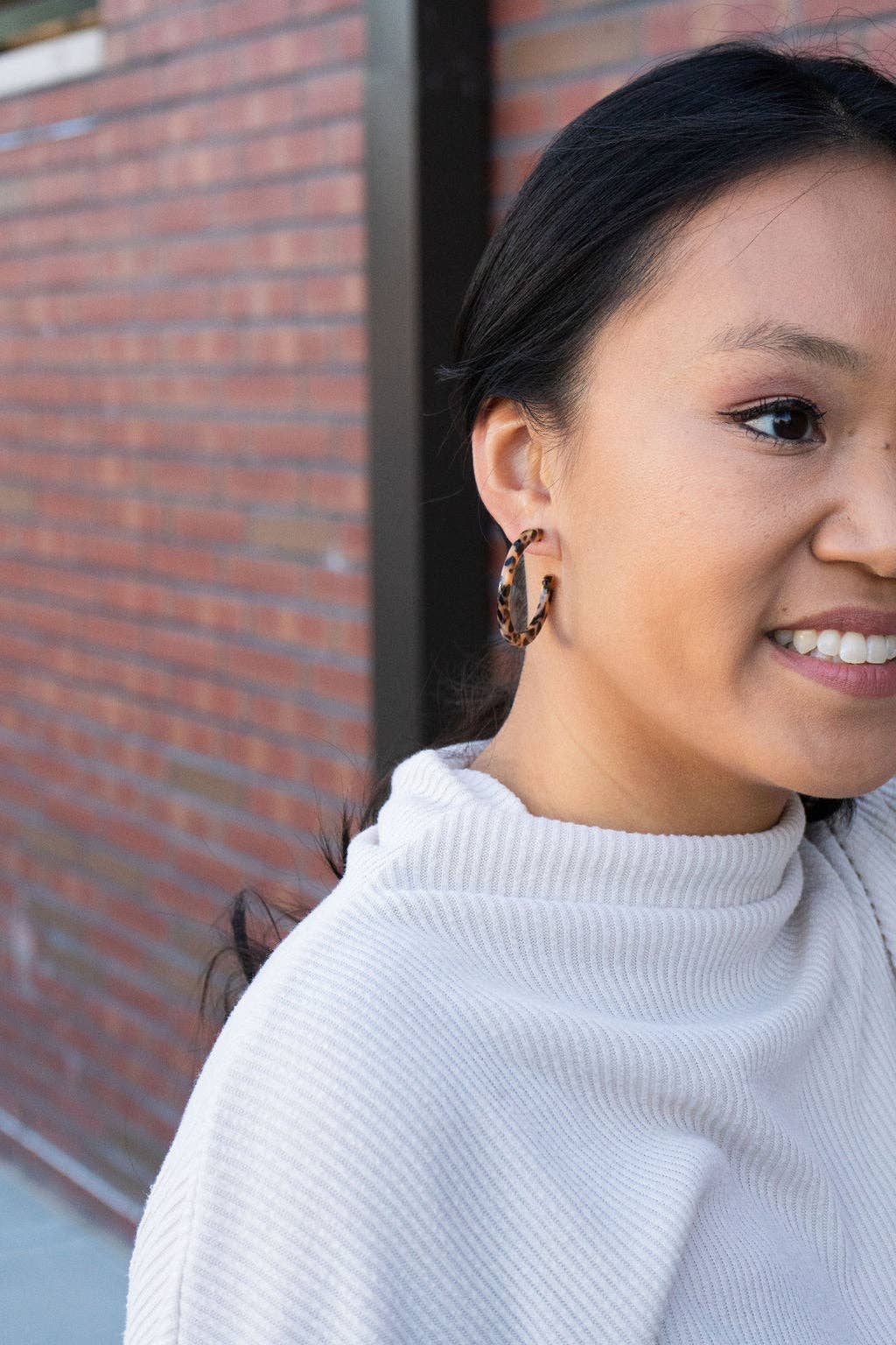 Camy Hoops - Cheetah // Gift, Earrings, Jewelry