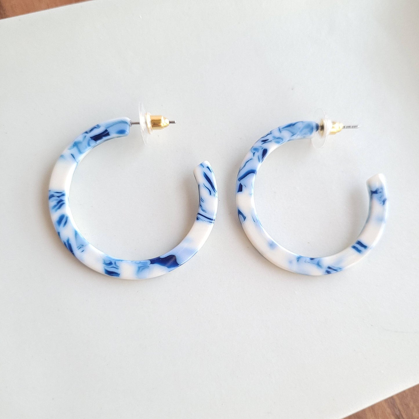Camy Hoops - Greek Goddess Blue // Earrings, Gifts