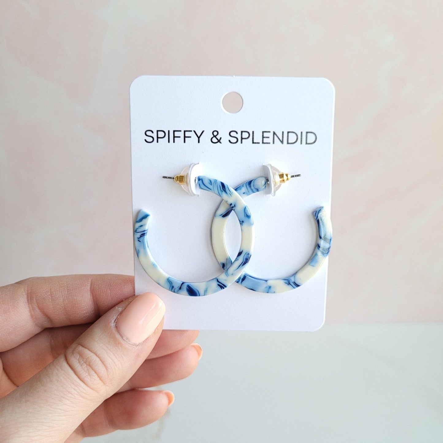 Camy Hoops - Greek Goddess Blue // Earrings, Gifts