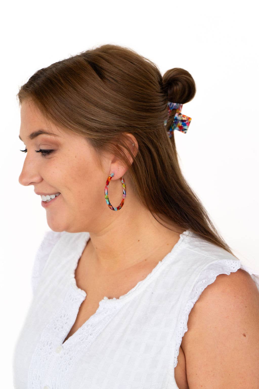 Cameron Hoops - Fiesta // Earrings, Gifts, Jewelry