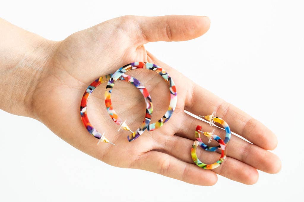 Cameron Hoops - Fiesta // Earrings, Gifts, Jewelry