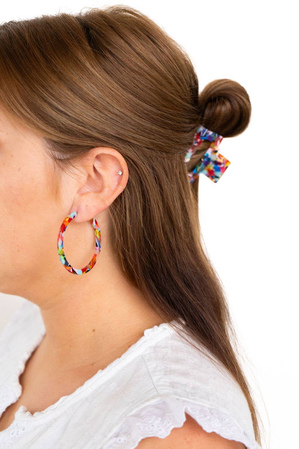 Cameron Hoops - Fiesta // Earrings, Gifts, Jewelry