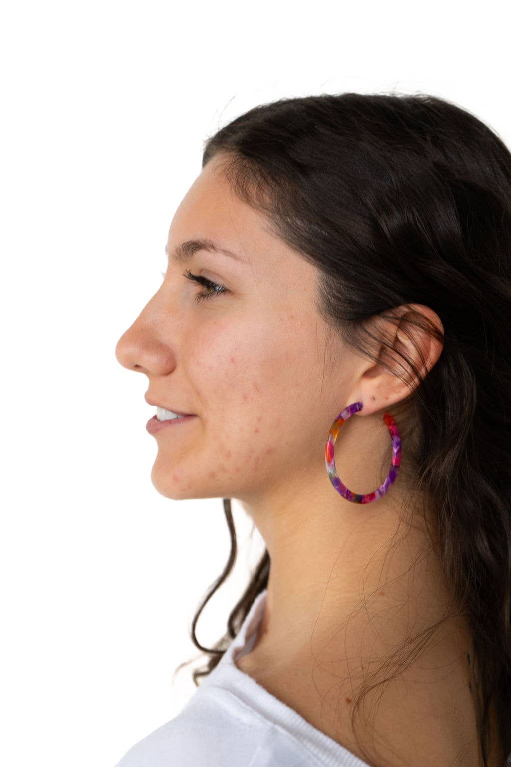 Cameron Hoops - Paradise Pink // Earrings, Jewelry, Gifts