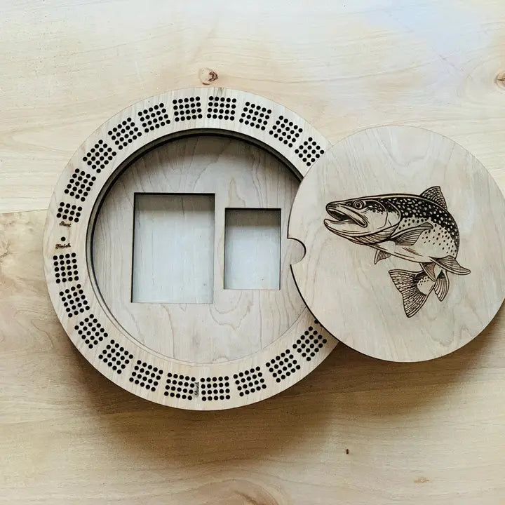 Engraved Cribbage Board