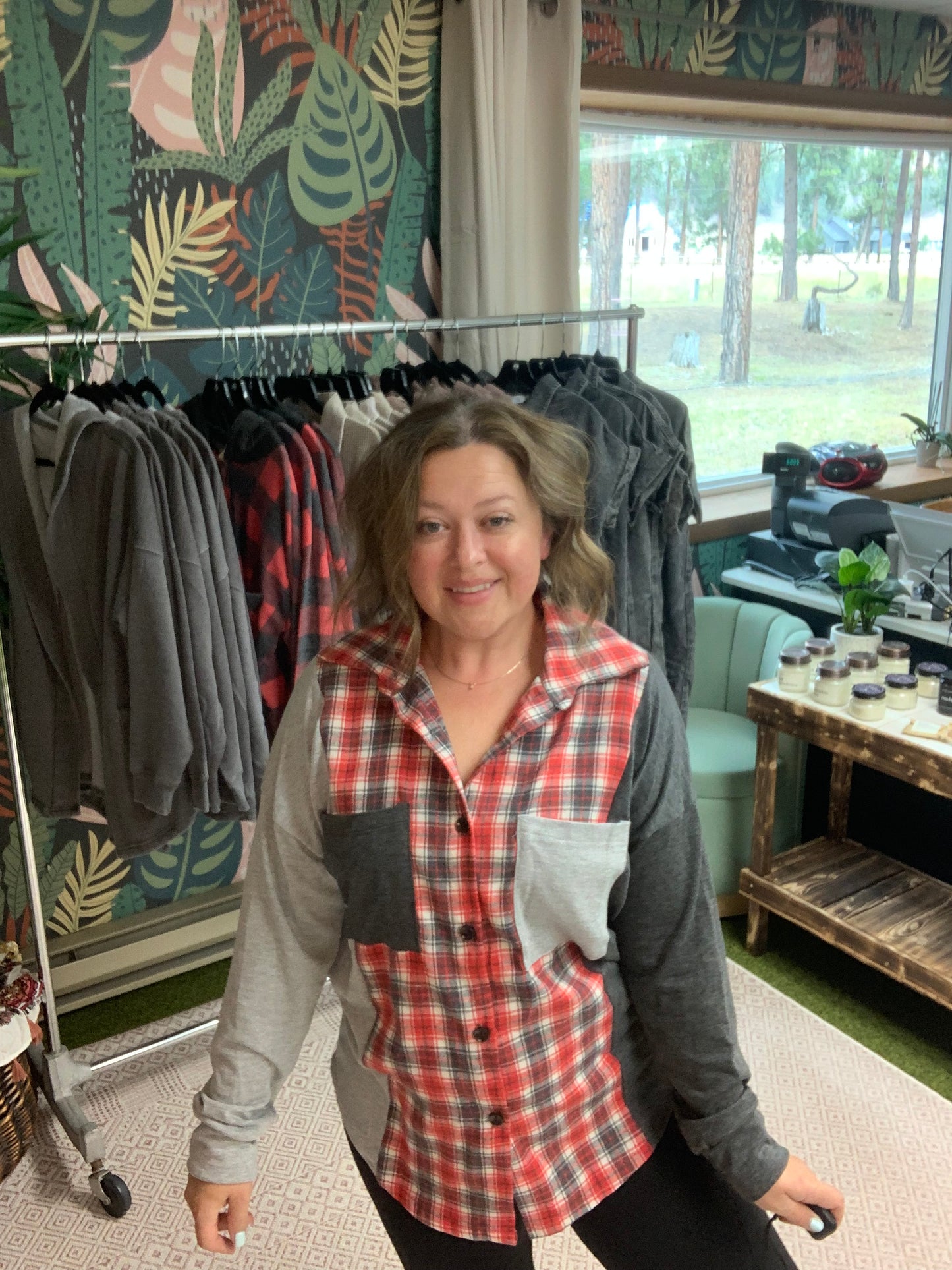 Lightweight Plaid Shacket