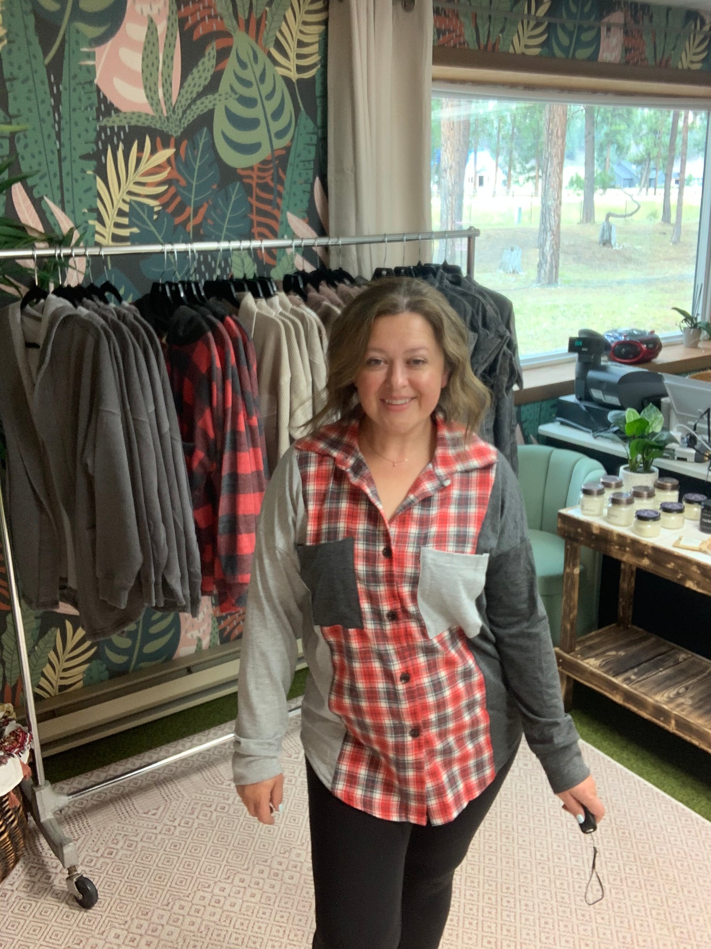 Lightweight Plaid Shacket