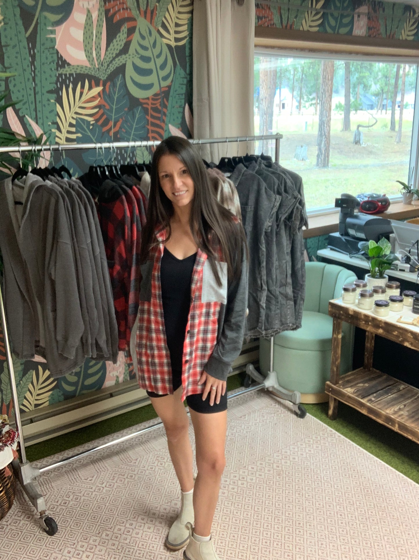 Lightweight Plaid Shacket