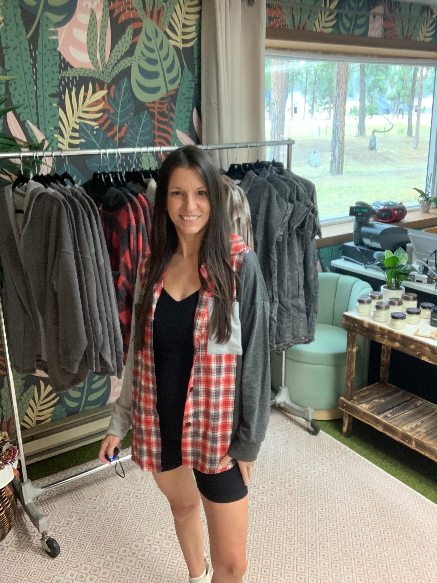 Lightweight Plaid Shacket