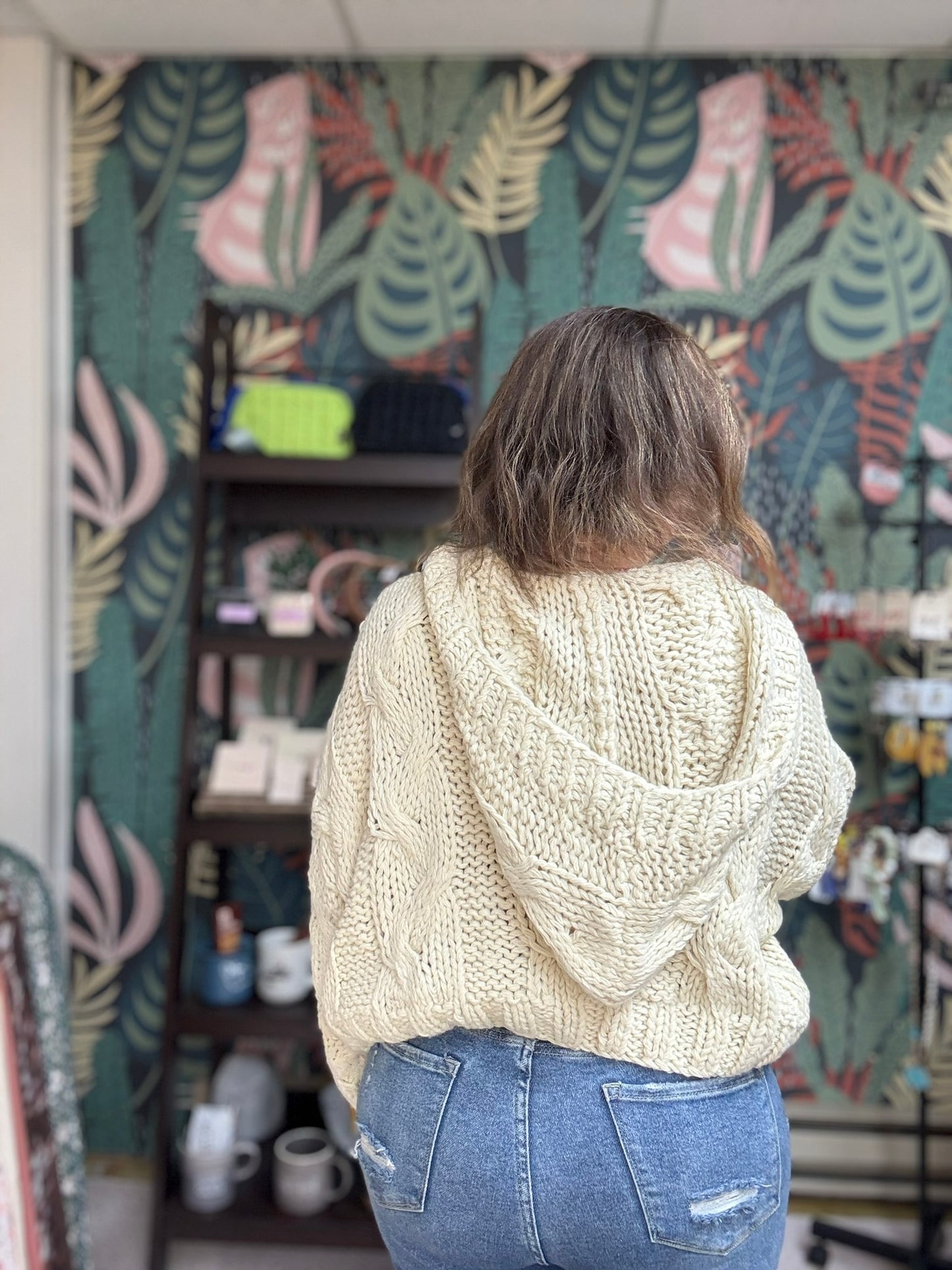Chunky Knit Hooded Sweater