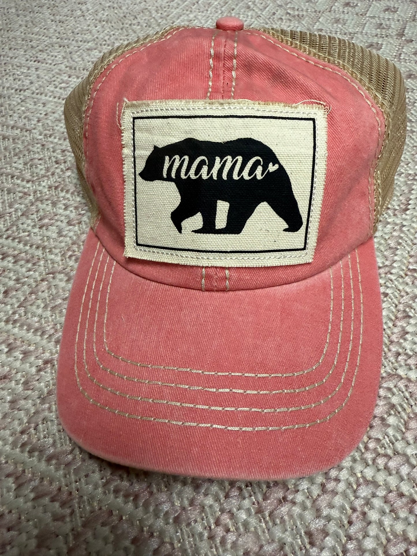 Mama Bear Patch Baseball Cap