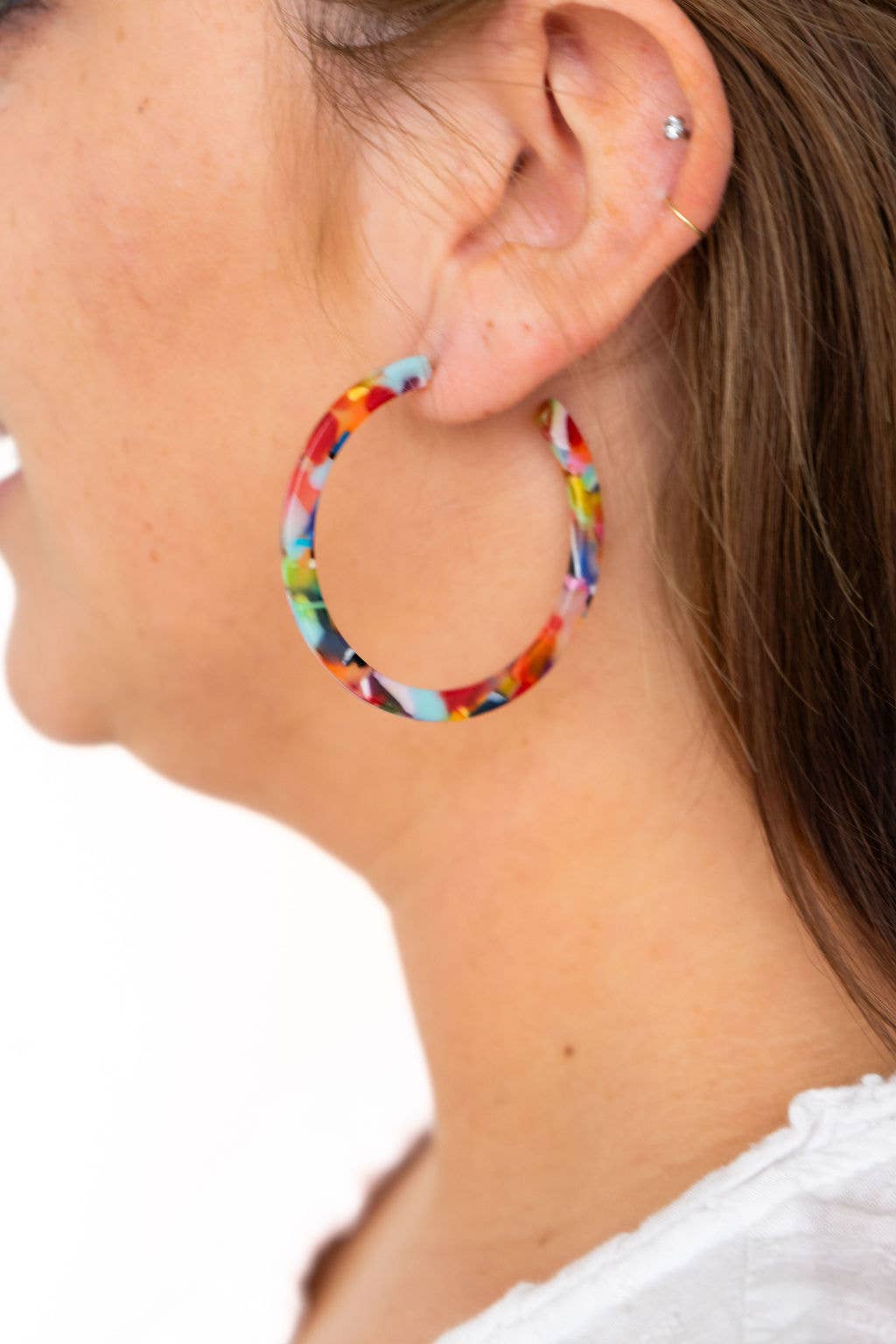 Cameron Hoops - Fiesta // Earrings, Gifts, Jewelry
