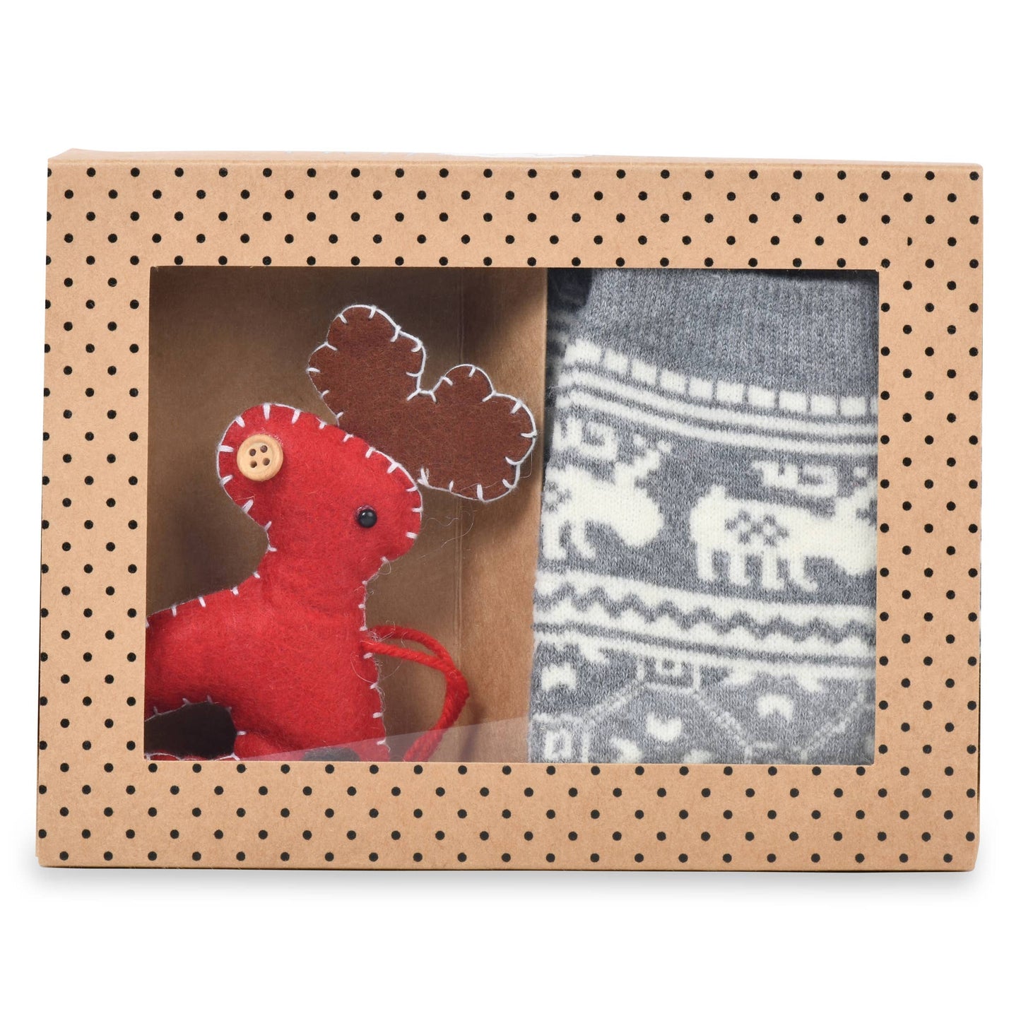 Womens felted ornament/thermal sock gift set