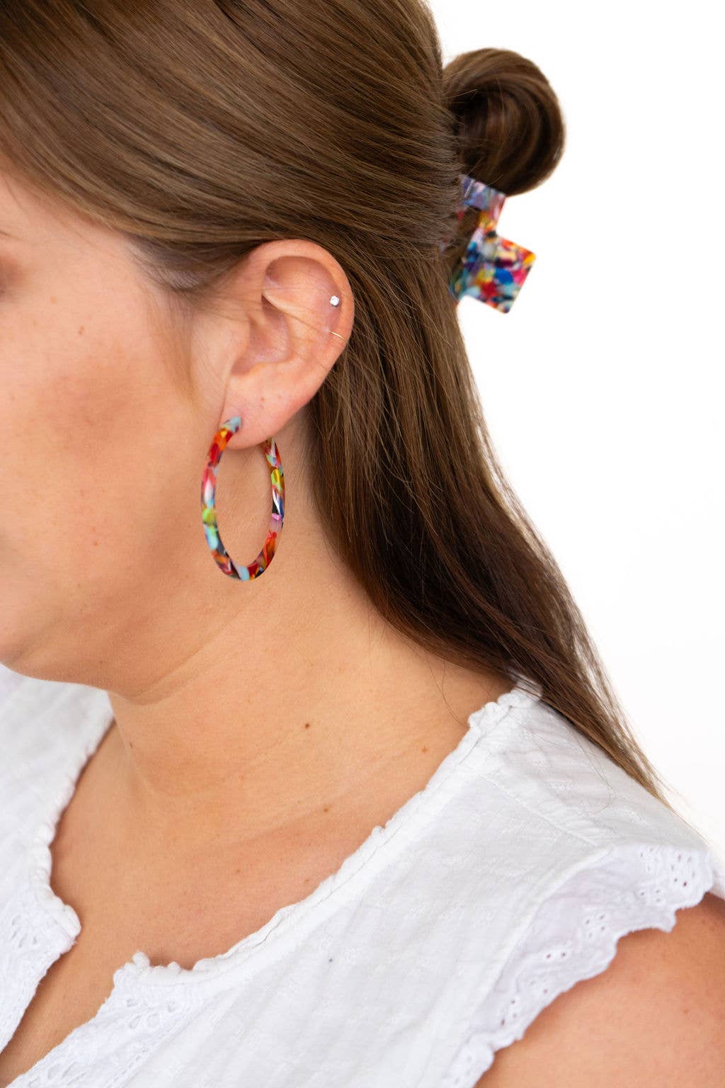 Cameron Hoops - Fiesta // Earrings, Gifts, Jewelry