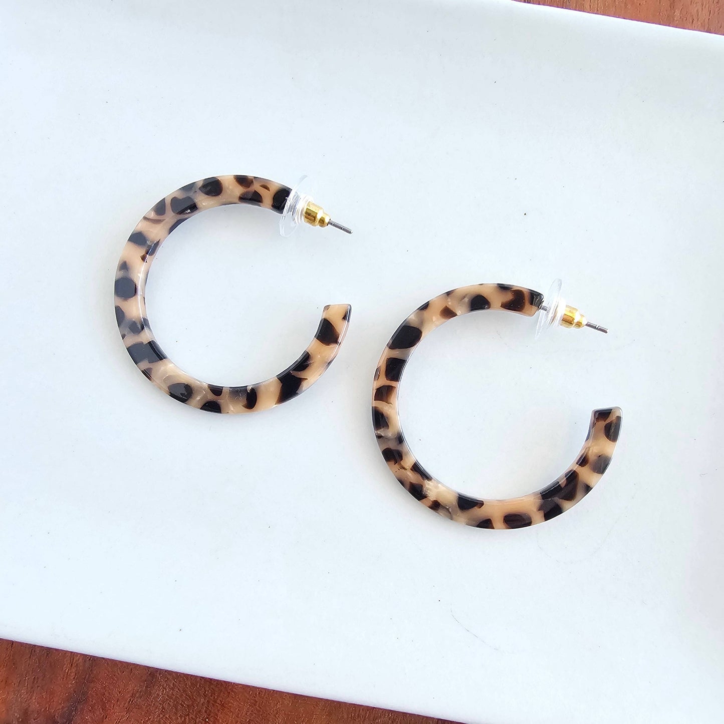 Camy Hoops - Cheetah // Gift, Earrings, Jewelry