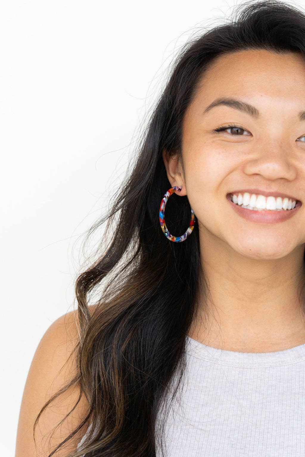 Cameron Hoops - Fiesta // Earrings, Gifts, Jewelry