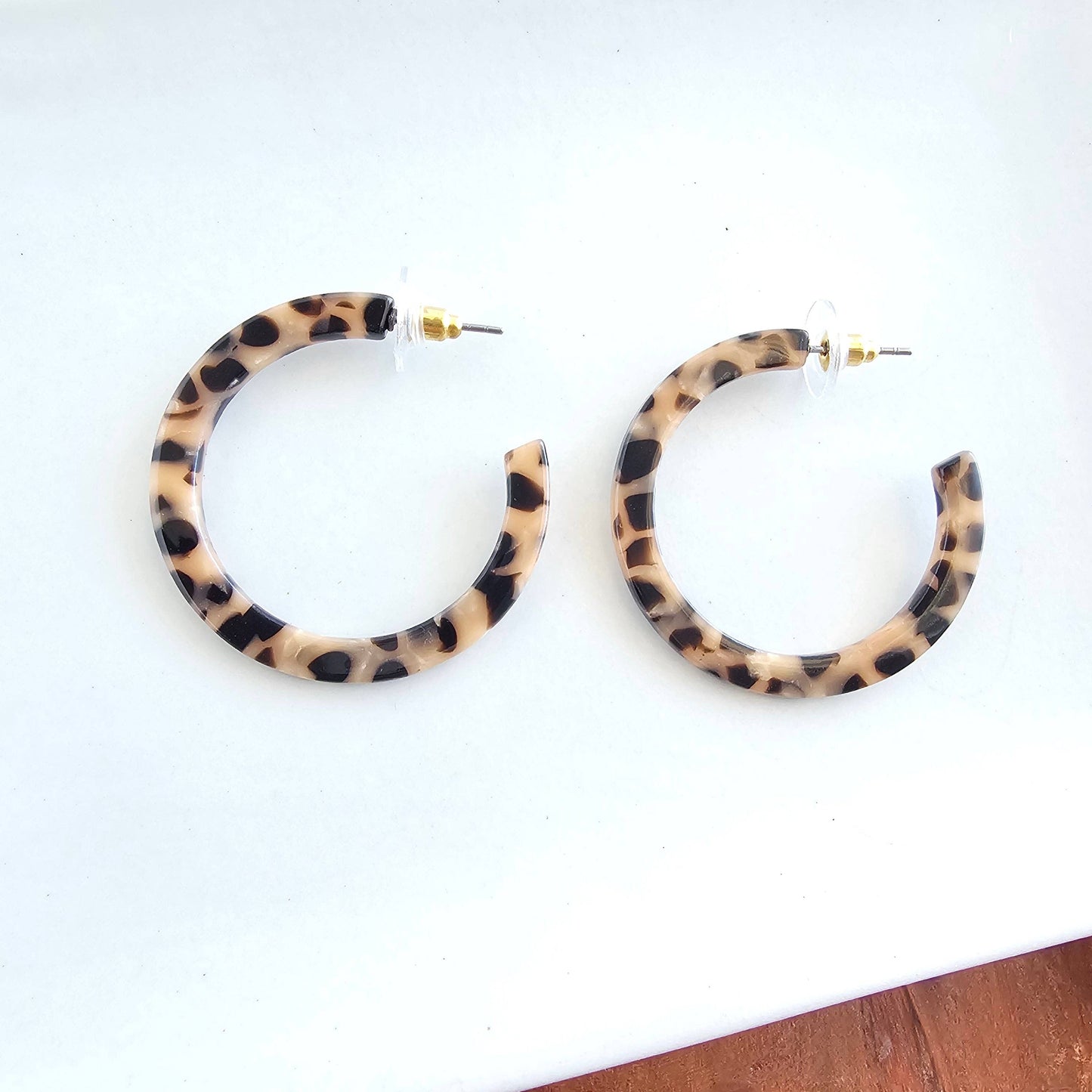 Camy Hoops - Cheetah // Gift, Earrings, Jewelry