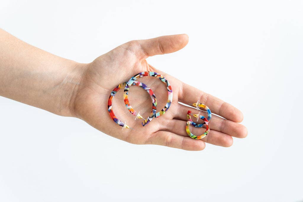 Cameron Hoops - Fiesta // Earrings, Gifts, Jewelry
