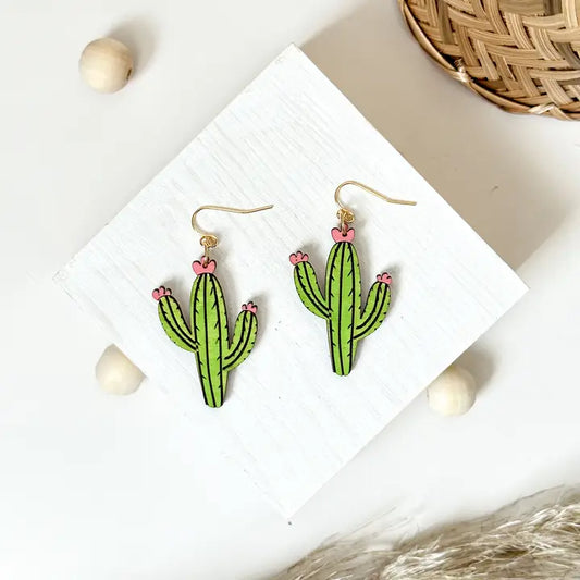 Cactus Dangle Earrings