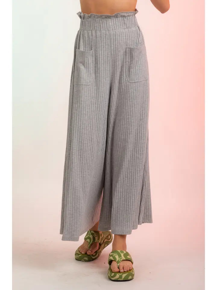 Gaucho Pants - Grey