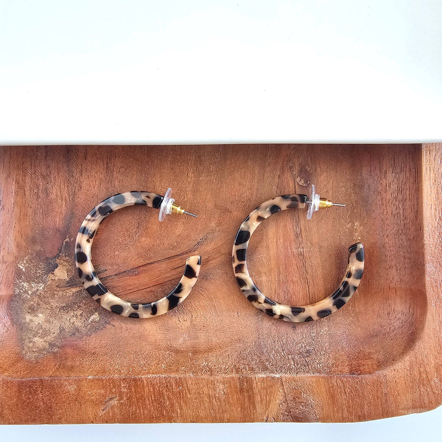 Camy Hoops - Cheetah // Gift, Earrings, Jewelry