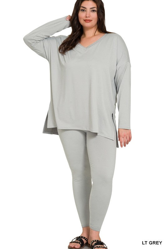 Brushed DTY Microfiber Loungewear Set