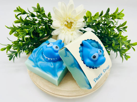 Shark Handmade Soap Bar for Kids VEGAN COLD PROCESS