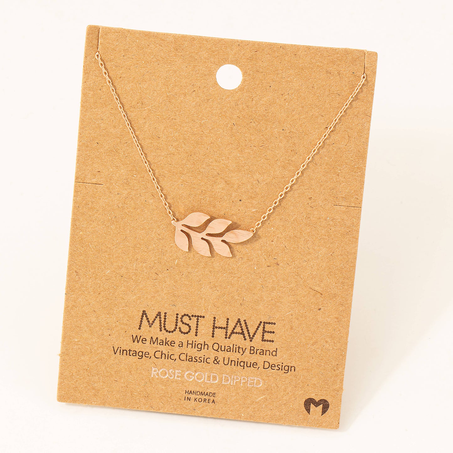 Dainty Leaf Pendant Necklace