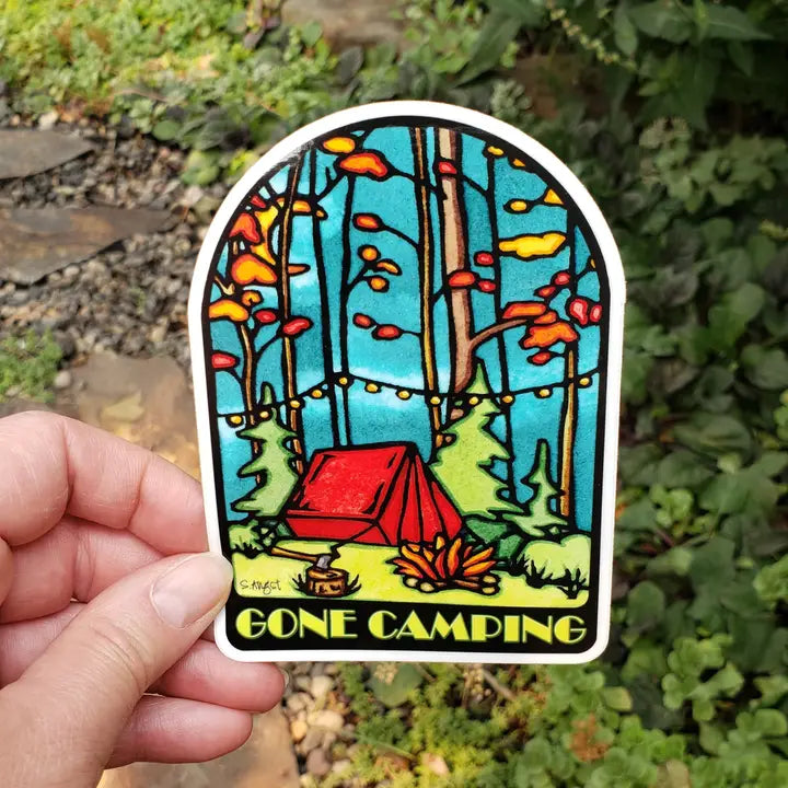 "Gone Camping" Sticker