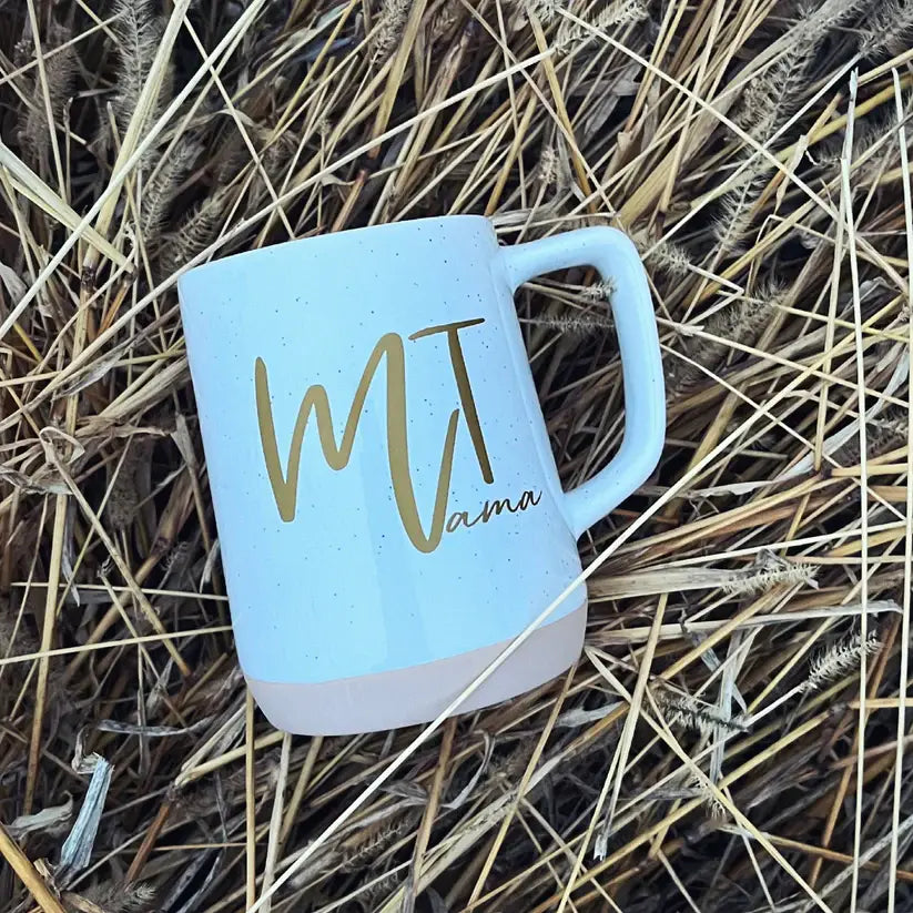 MONTANA MAMA MUG -WHITE/GOLD