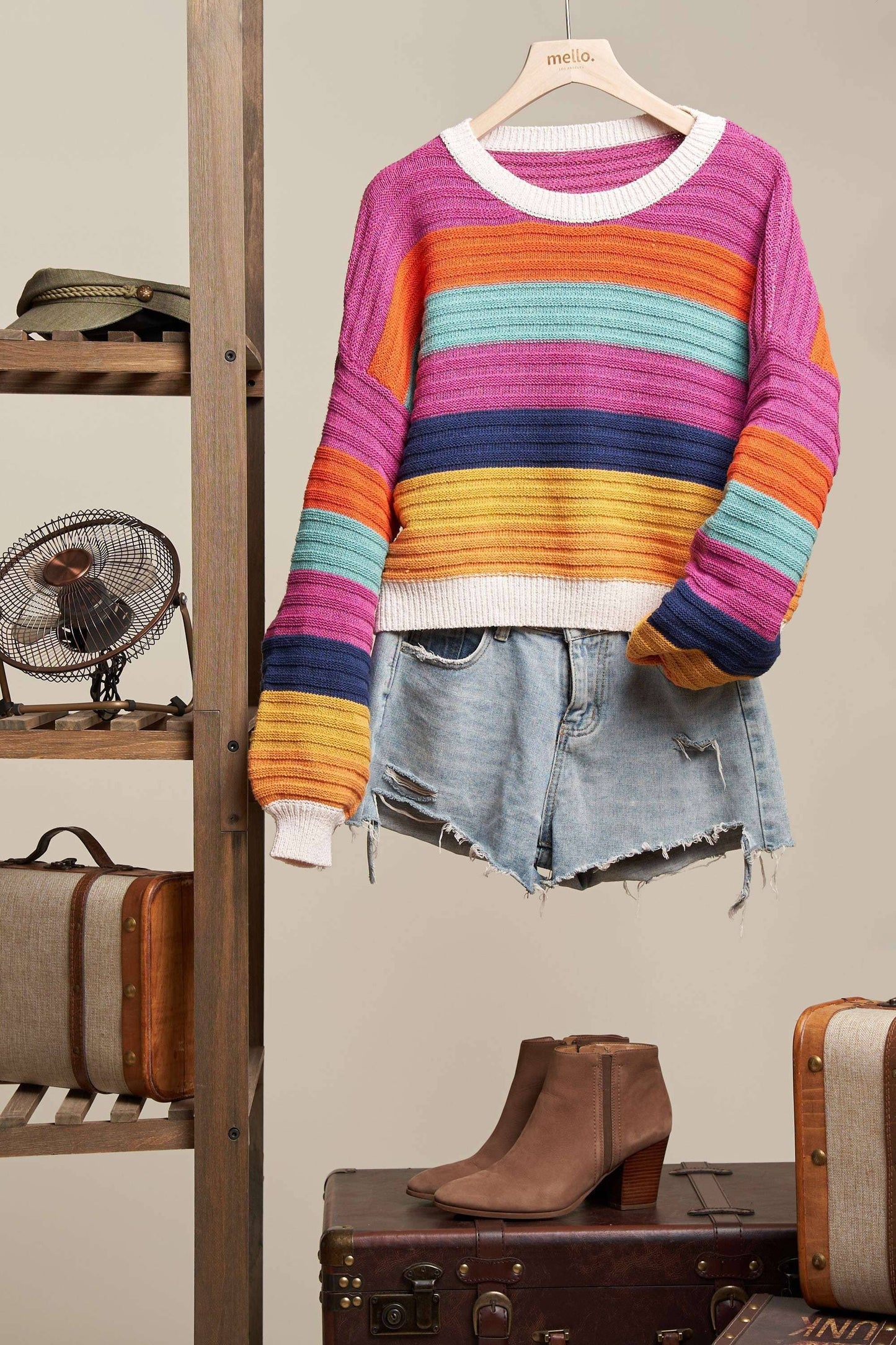 Multi Color Stripe Sweater