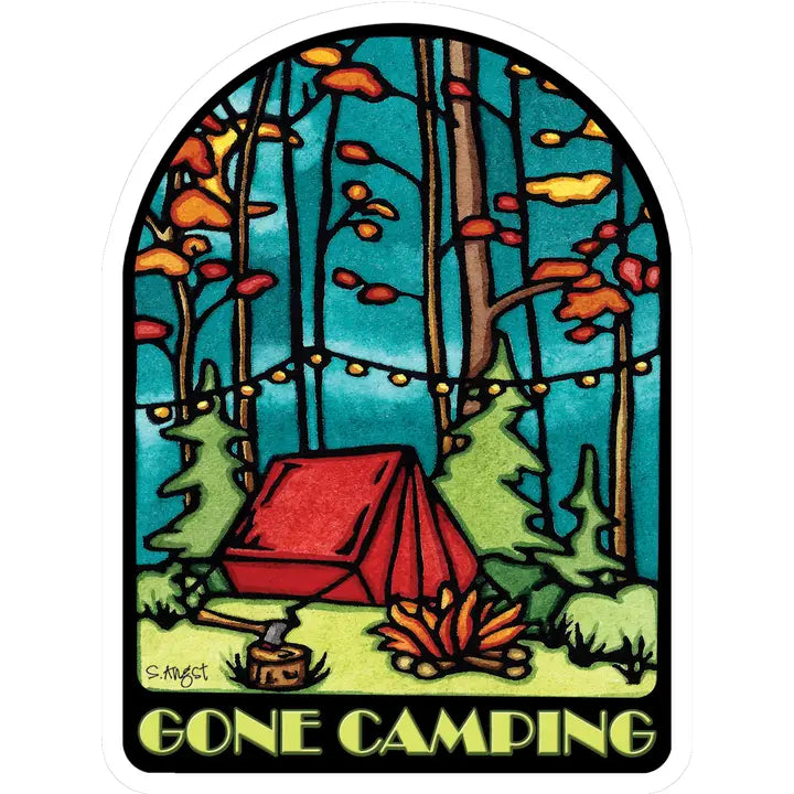 "Gone Camping" Sticker