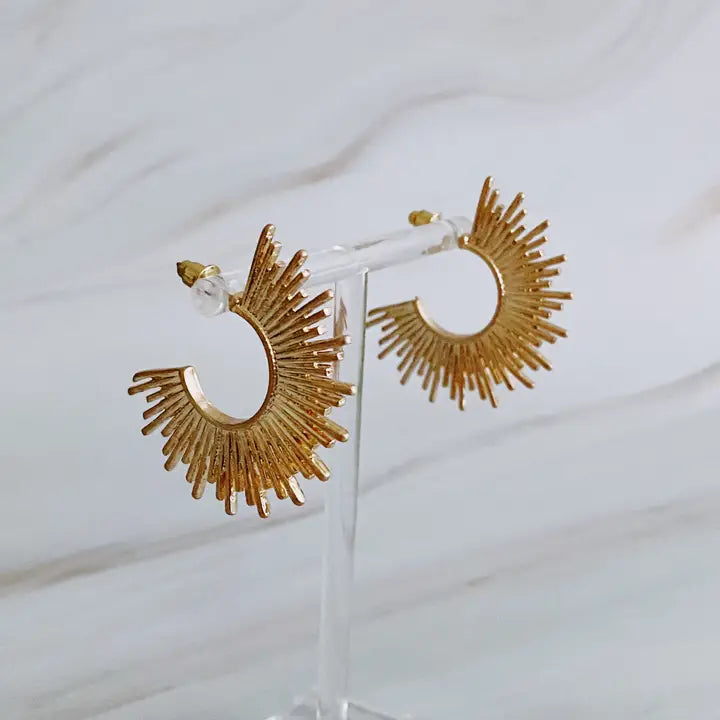 Half Hoop Earrings - Gold