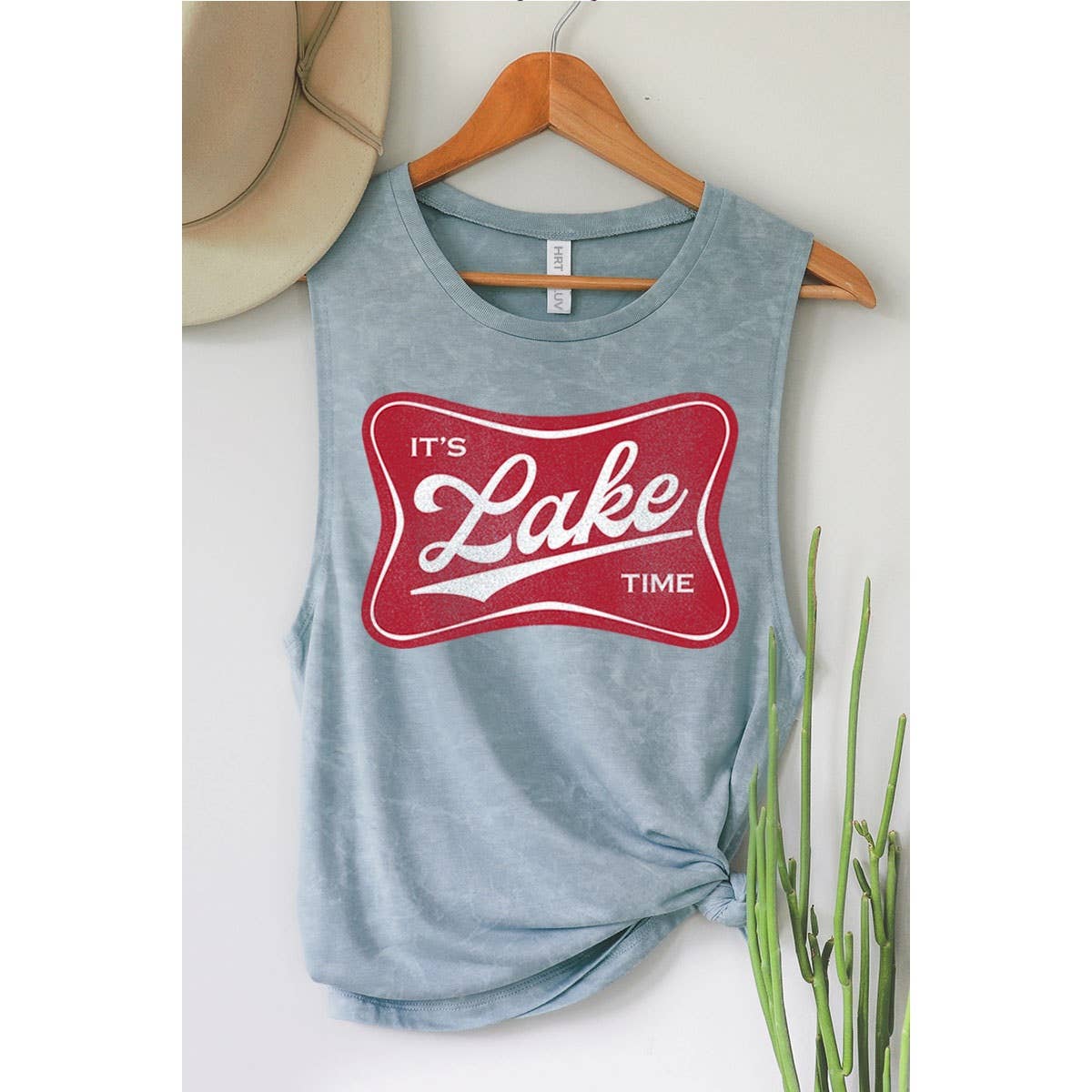 ITS LAKE TIME GRAPHIC TANK TOP