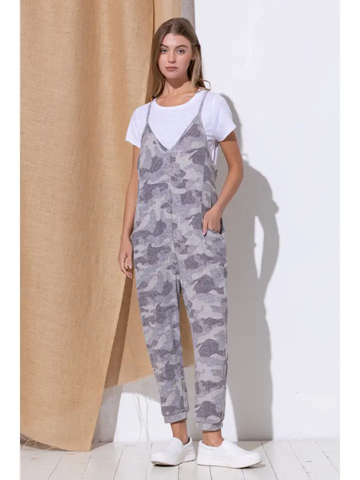 Jump Suit - Grey Camo