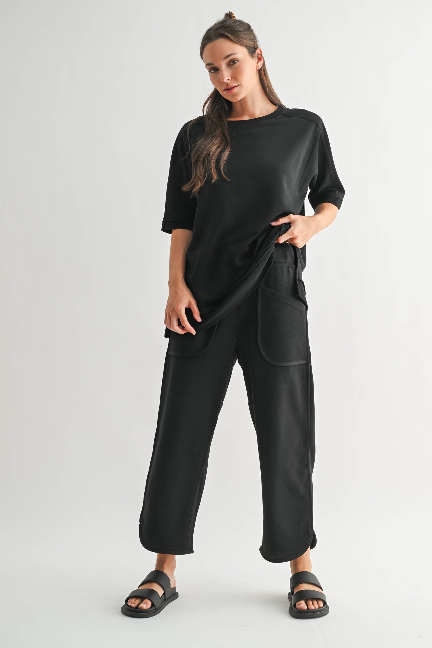 Dune Drift Curved Cropped Pants