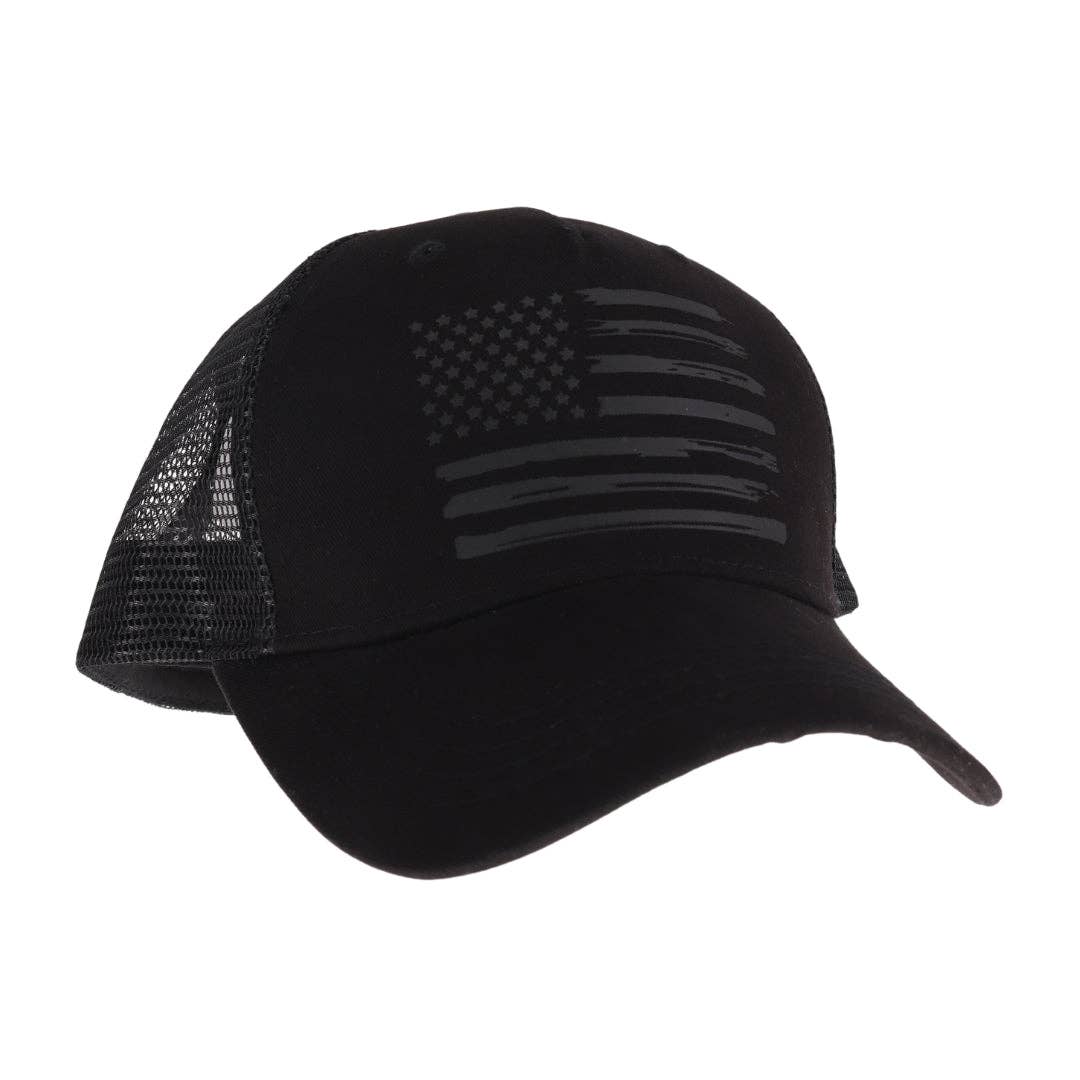 Unisex Laser Etched USA Flag C.C Trucker Ball Cap TCB06