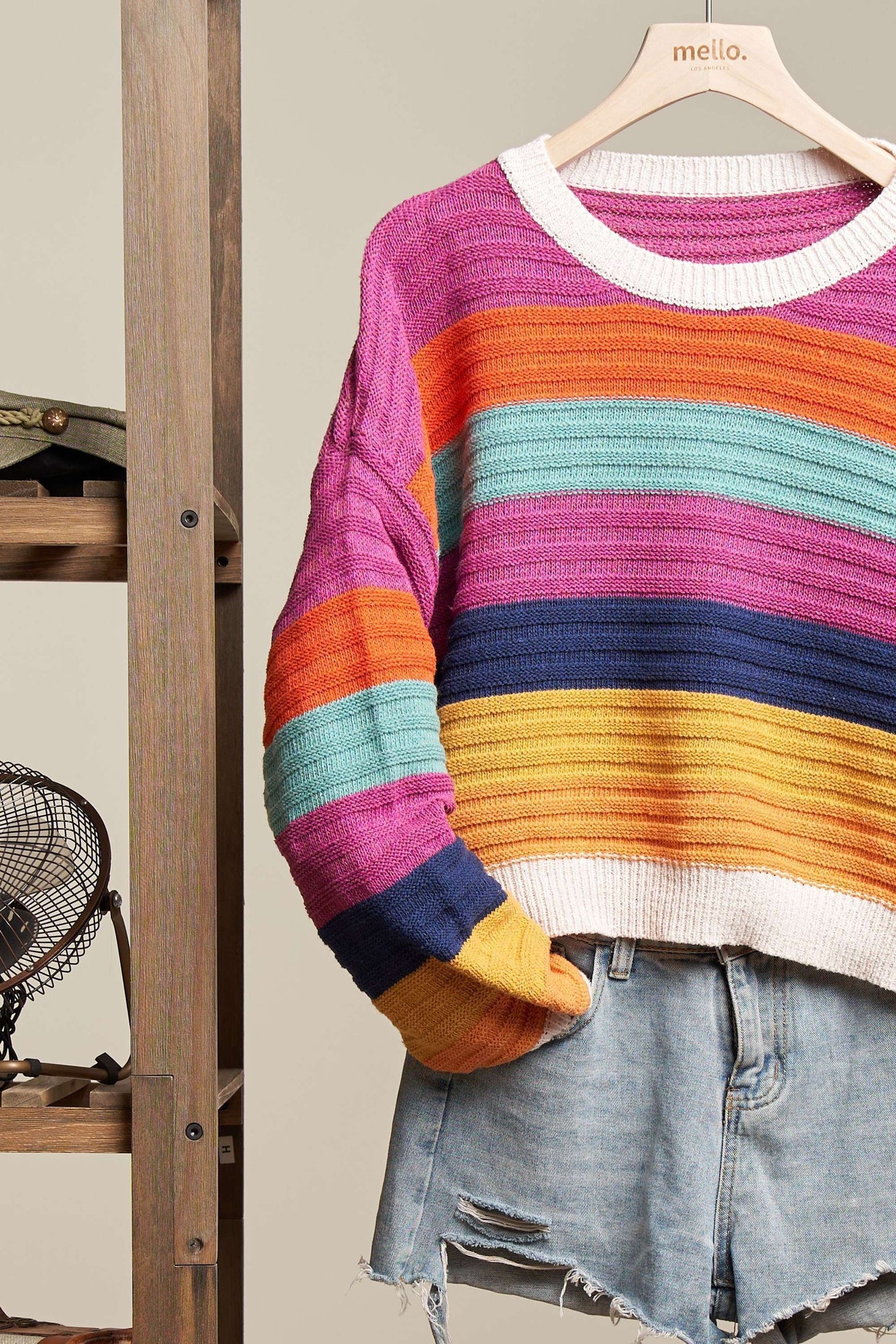 Multi Color Stripe Sweater