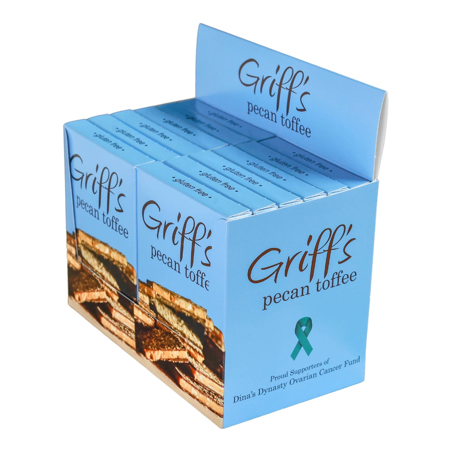 Griff's Pecan Toffee - 2oz Dark Chocolate Toffee