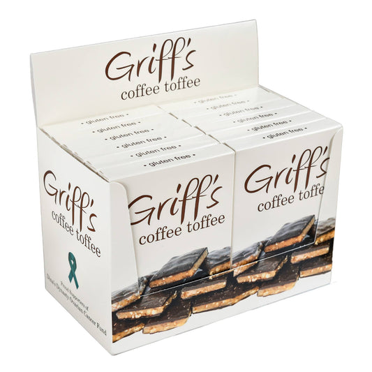 Griff's Coffee Toffee - 2oz Dark Chocolate Toffee