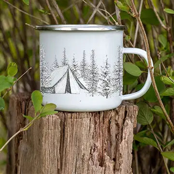 CAMPING IN THE WOODS MUG