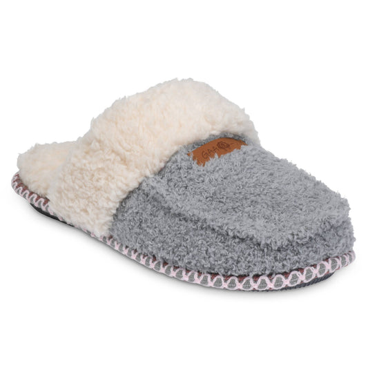 Womens cozee fleece memory foam mocassin scuff slipper