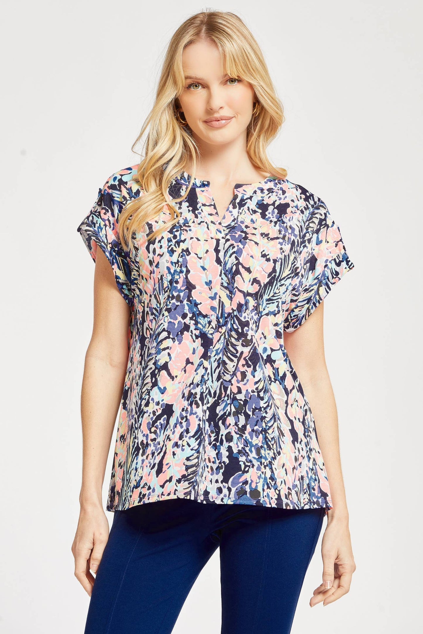 Lizzy Dolman Short Sleeve Wrinkle Free