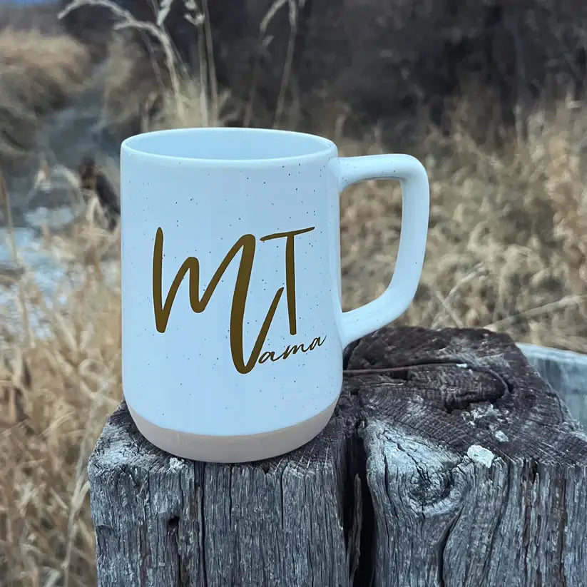 MONTANA MAMA MUG -WHITE/GOLD